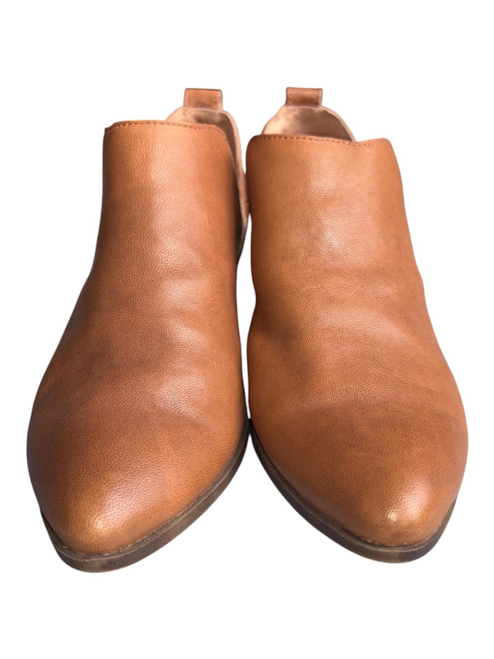Frye Reina Cutout Leather Bootie Ankle Boots Cognac Brown Size 8 M